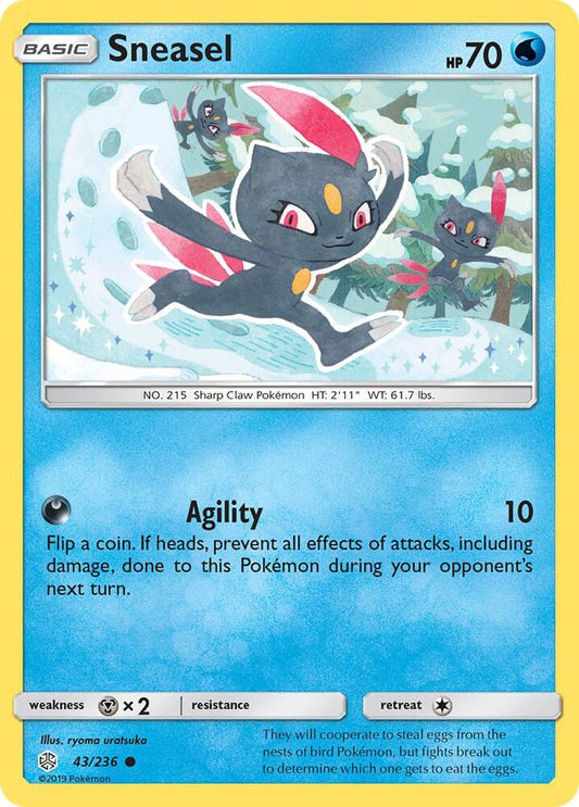 Pokemon Sneasel 43/236 Cosmic Eclipse