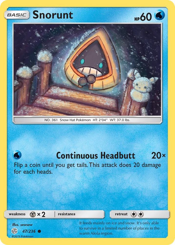 Pokemon Snorunt 47/236 Cosmic Eclipse