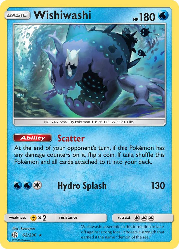 Pokemon Wishiwashi 62/236 Cosmic Eclipse
