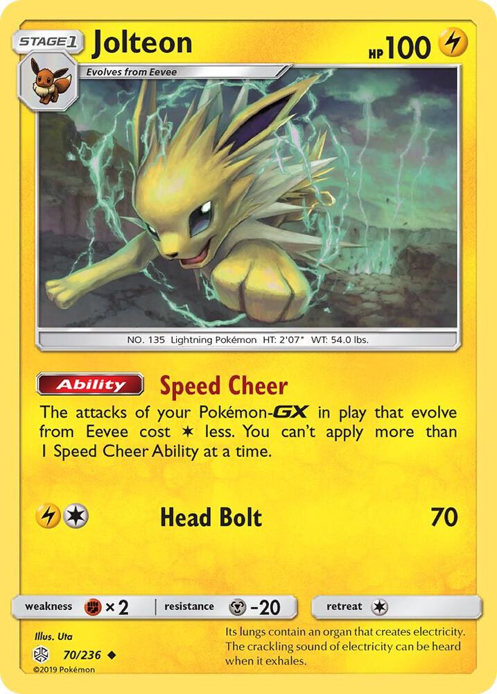 Pokemon Jolteon 70/236 Cosmic Eclipse