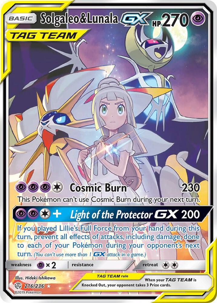 Pokemon Solgaleo & Lunala GX 216/236 Cosmic Eclipse