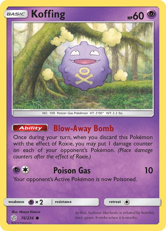 Pokemon Koffing 76/236 Cosmic Eclipse