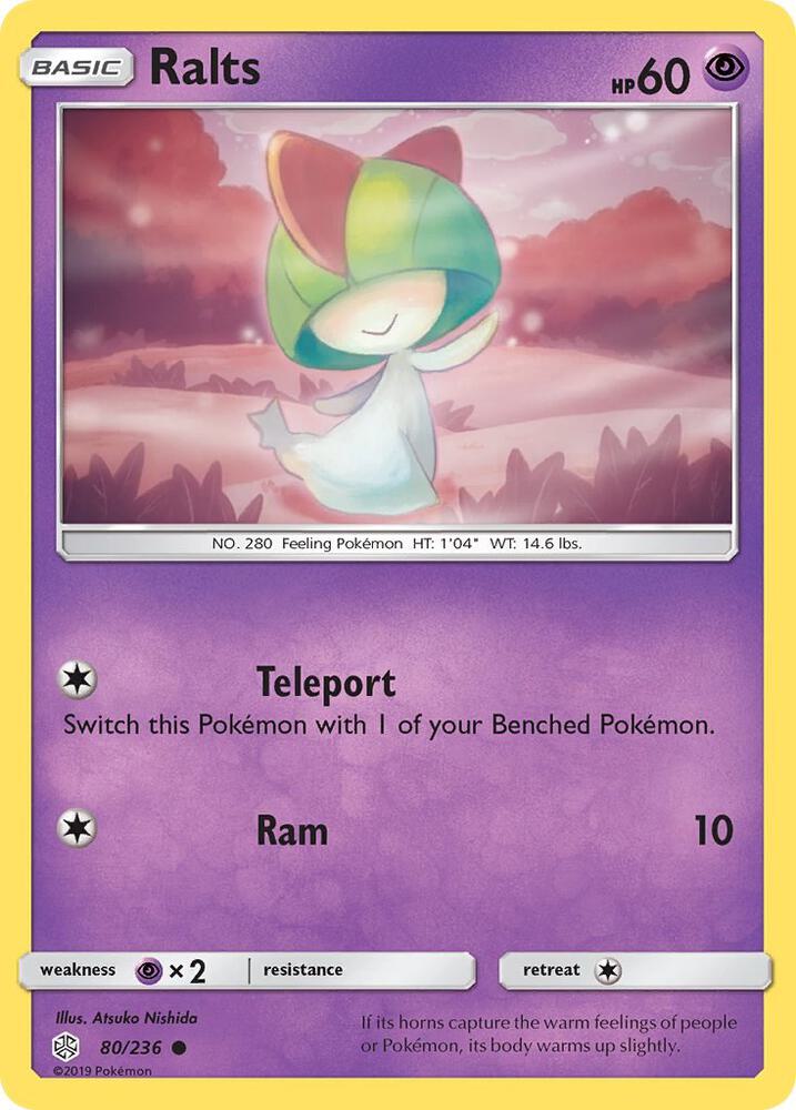 Pokemon Ralts 80/236 Cosmic Eclipse