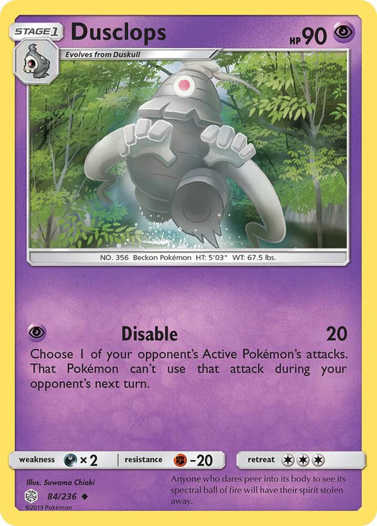 Pokemon Dusclops 84/236 Cosmic Eclipse