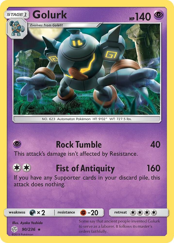 Pokemon Golurk 90/236 Cosmic Eclipse