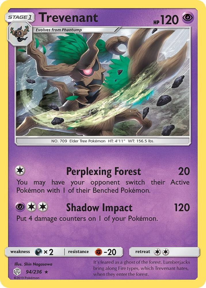 Pokemon Trevenant 94/236 Cosmic Eclipse