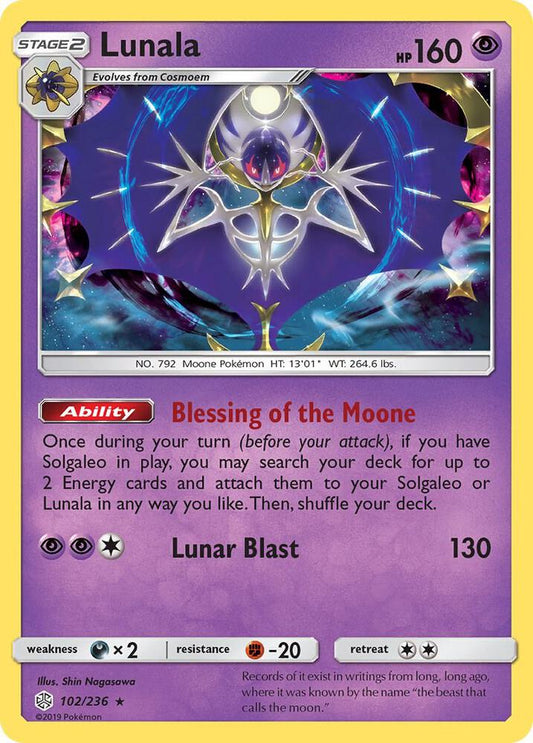 Pokemon Lunala 102/236 Cosmic Eclipse
