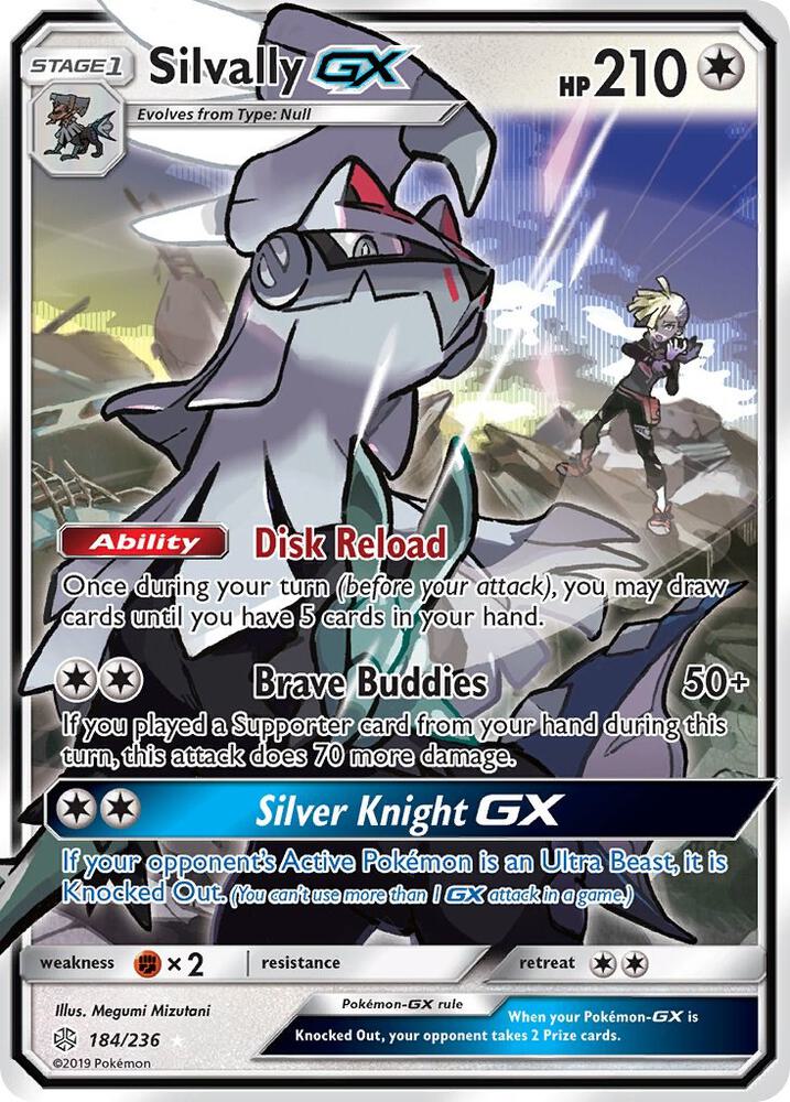 Pokemon Silvally GX 184/236 Cosmic Eclipse