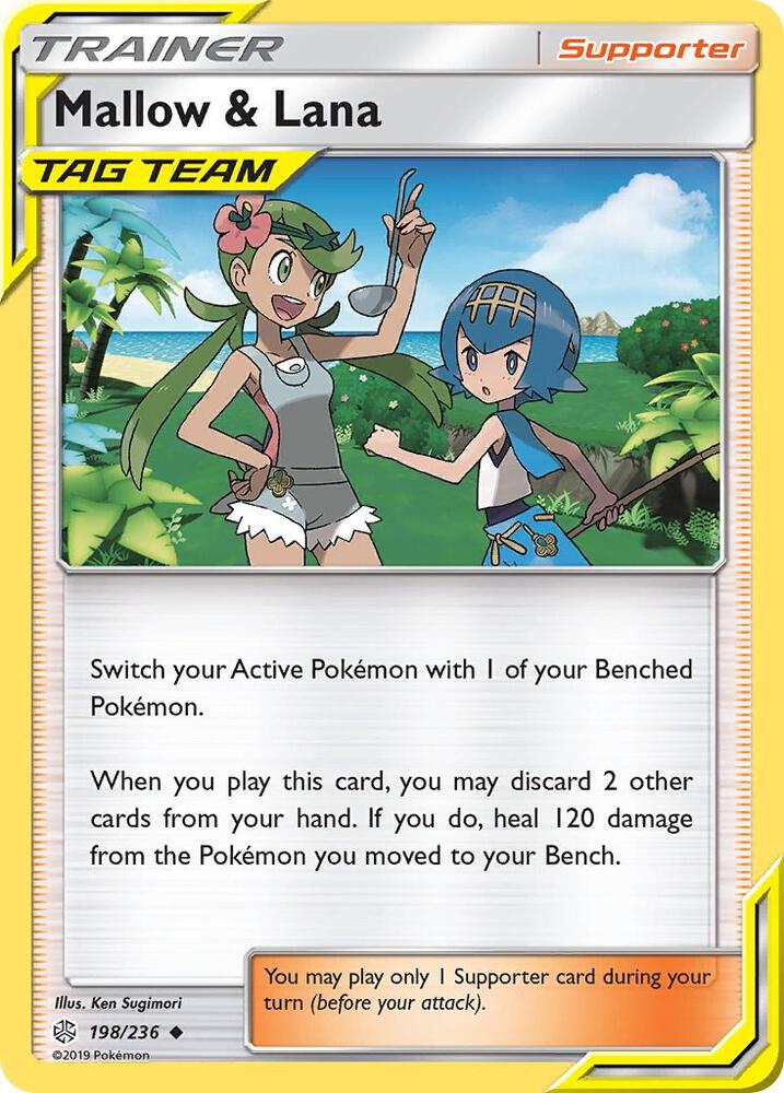 Pokemon Mallow & Lana 198/236 Cosmic Eclipse