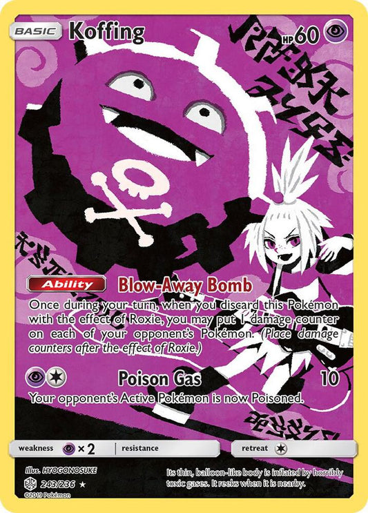 Pokemon Koffing 243/236 Cosmic Eclipse