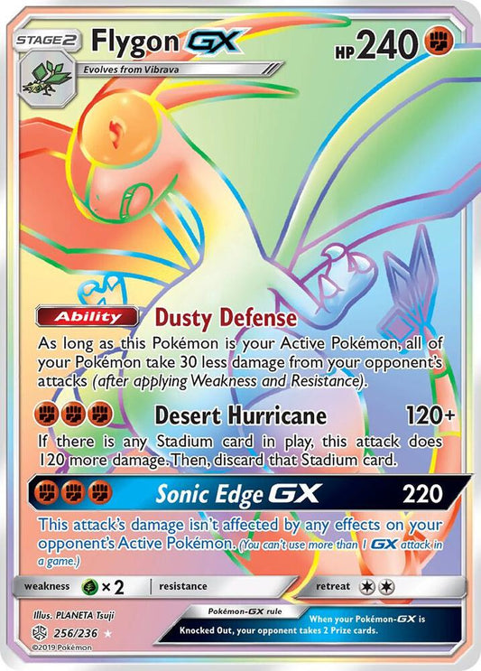 Pokemon Flygon GX 256/236 Cosmic Eclipse