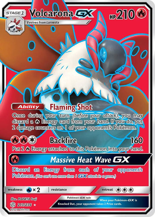 Pokemon Volcarona GX 213/236 Cosmic Eclipse