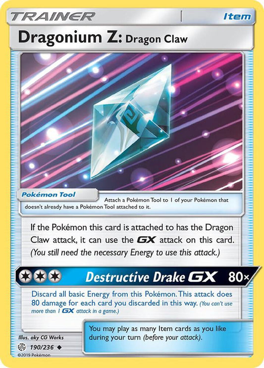 Pokemon Dragonium Z: Dragon Claw 190/236 Cosmic Eclipse