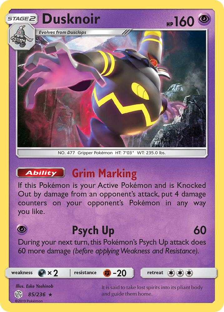 Pokemon Dusknoir 85/236 Cosmic Eclipse