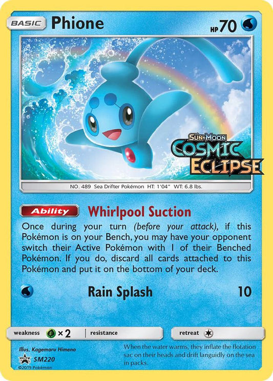 Pokemon Phione SM220 SM Black Star Promos