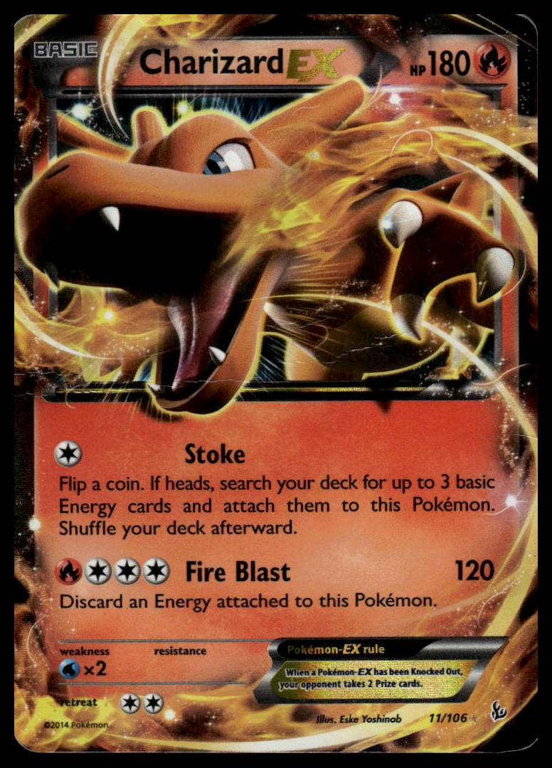 Pokemon TCG Charizard EX (11) #11/106 XY - Flashfire