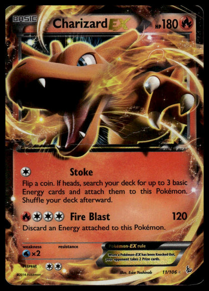 Pokemon TCG Charizard EX (11) #11/106 XY - Flashfire