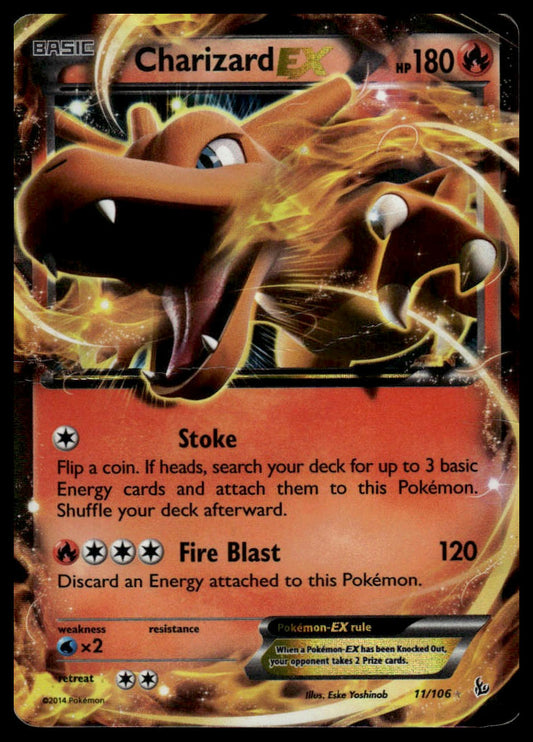 Pokemon TCG Charizard EX (11) #11/106 XY - Flashfire