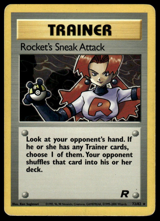 Pokemon TCG Rocket's Sneak Attack (72) #72/82 Team Rocket