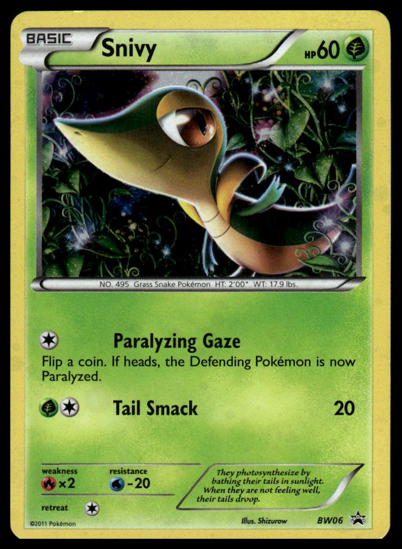 Pokemon TCG Snivy #BW06 Black and White Promos