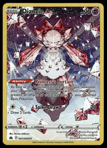 Pokemon TCG Diancie #GG13/GG70 Crown Zenith: Galarian Gallery