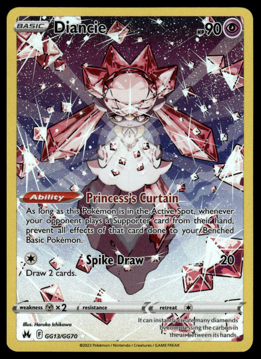 Pokemon TCG Diancie #GG13/GG70 Crown Zenith: Galarian Gallery