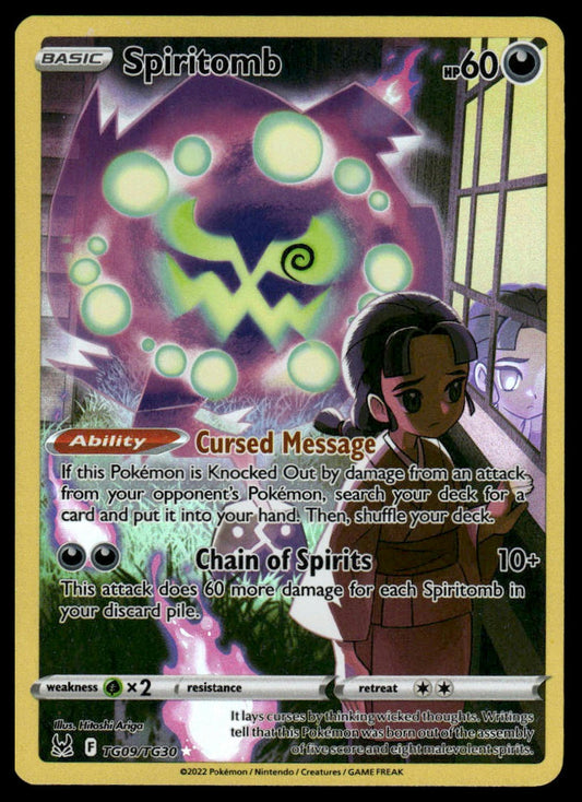 Pokemon TCG Spiritomb #TG09/TG30 SWSH11: Lost Origin Trainer Gallery