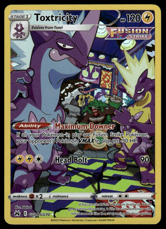 Pokemon TCG Toxtricity #GG09/GG70 Crown Zenith: Galarian Gallery