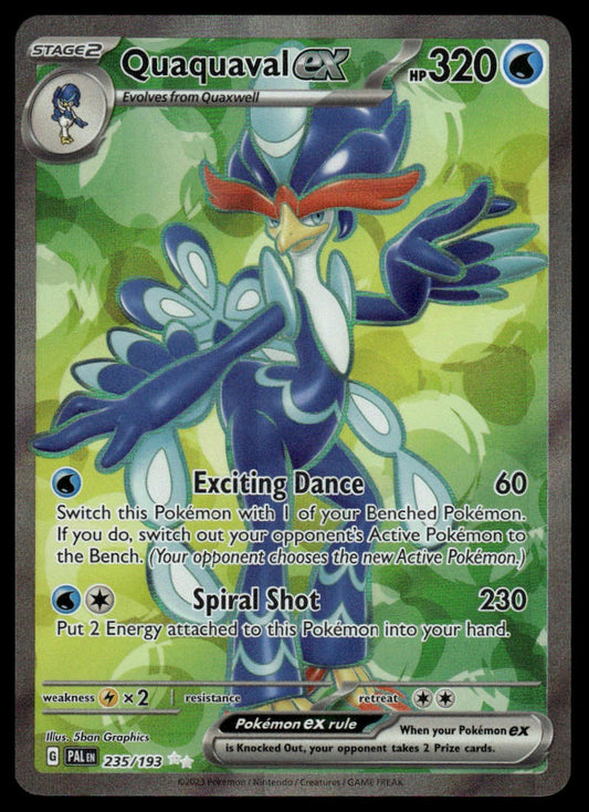Pokemon TCG Quaquaval ex #235/193 SV02: Paldea Evolved