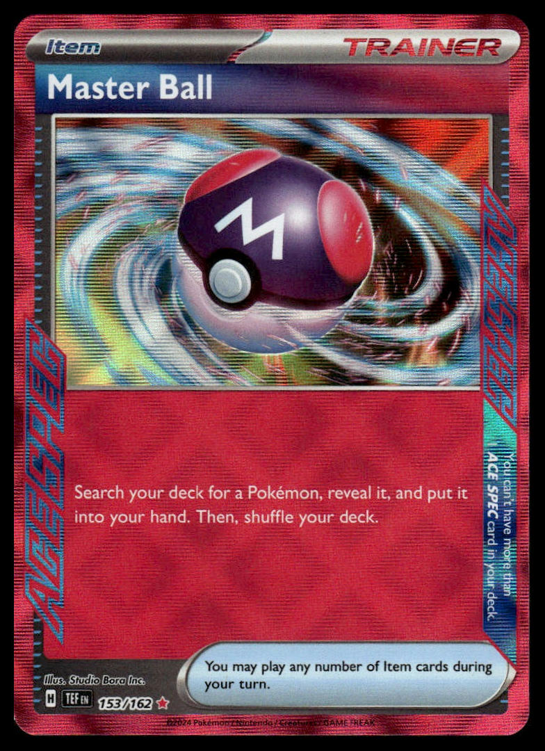 Pokemon TCG Master Ball #153/162 SV05: Temporal Forces