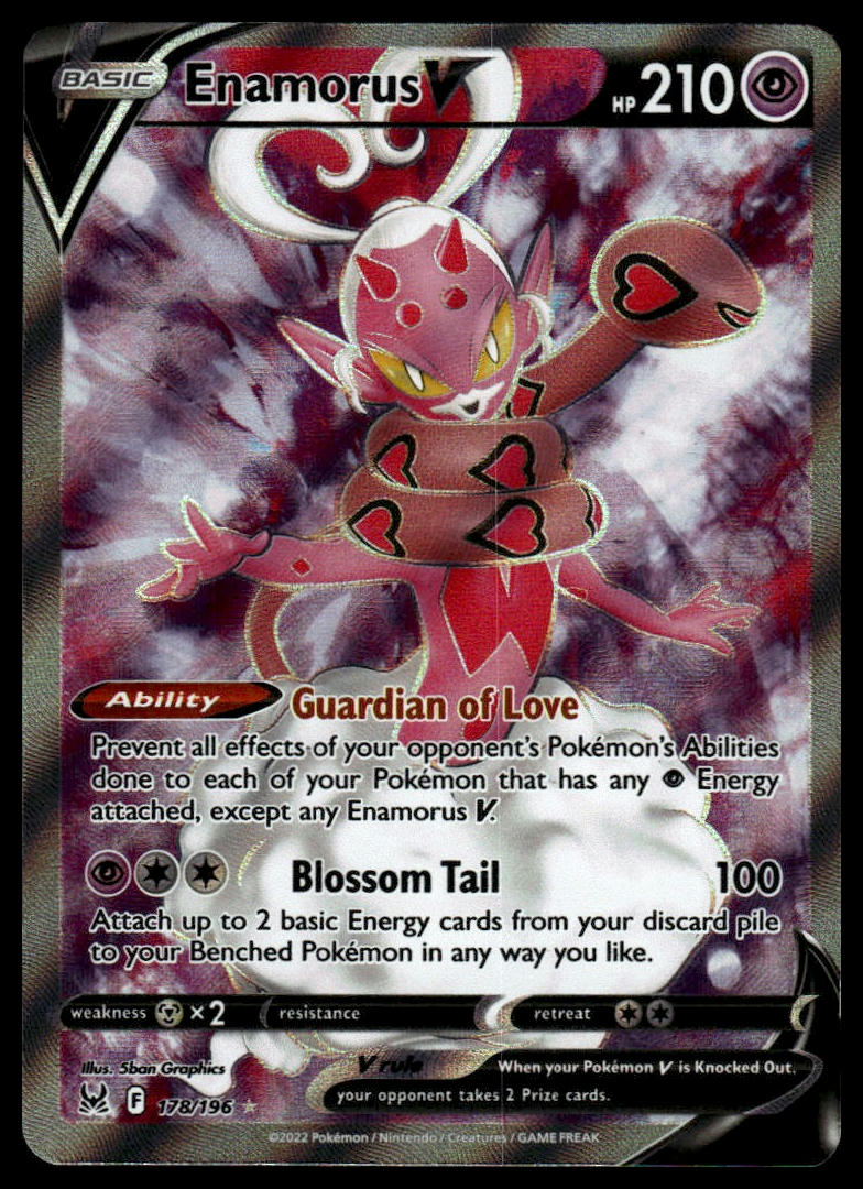 Pokemon TCG Enamorus V (Full Art) #178/196 SWSH11: Lost Origin