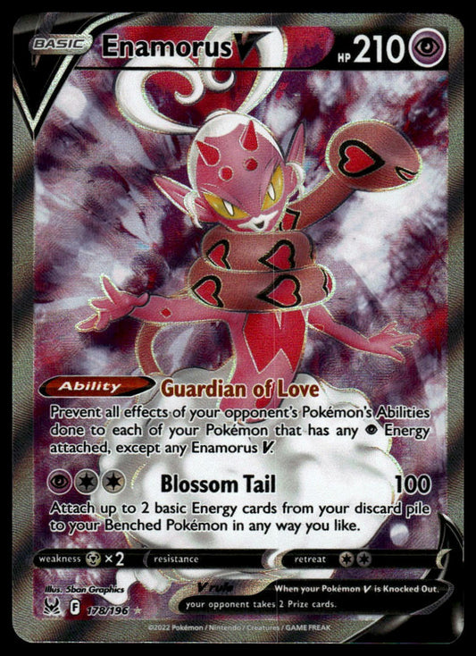 Pokemon TCG Enamorus V (Full Art) #178/196 SWSH11: Lost Origin