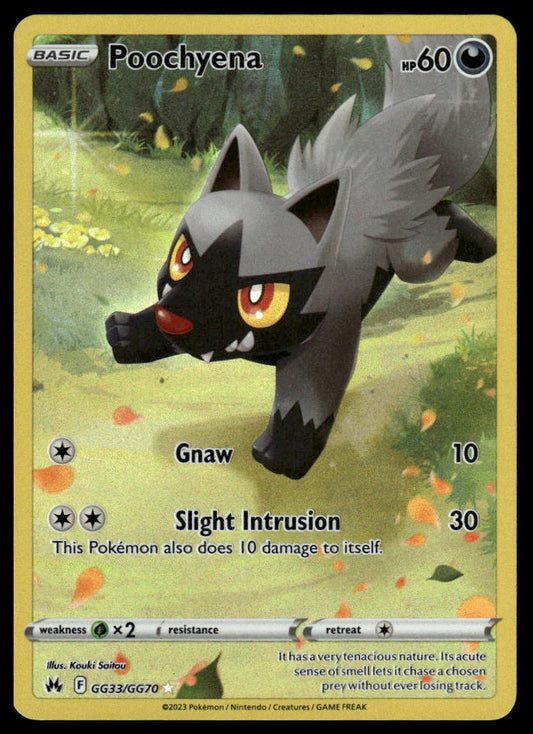 Pokemon TCG Poochyena #GG33/GG70 Crown Zenith: Galarian Gallery