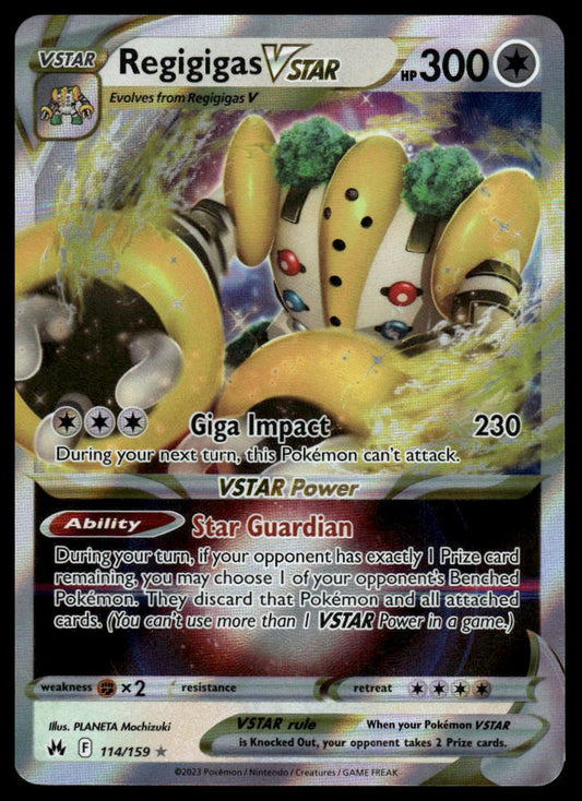 Pokemon TCG Regigigas VSTAR #114/159 Crown Zenith