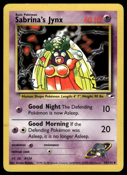 Pokemon TCG Sabrina's Jynx #059/132 Gym Heroes