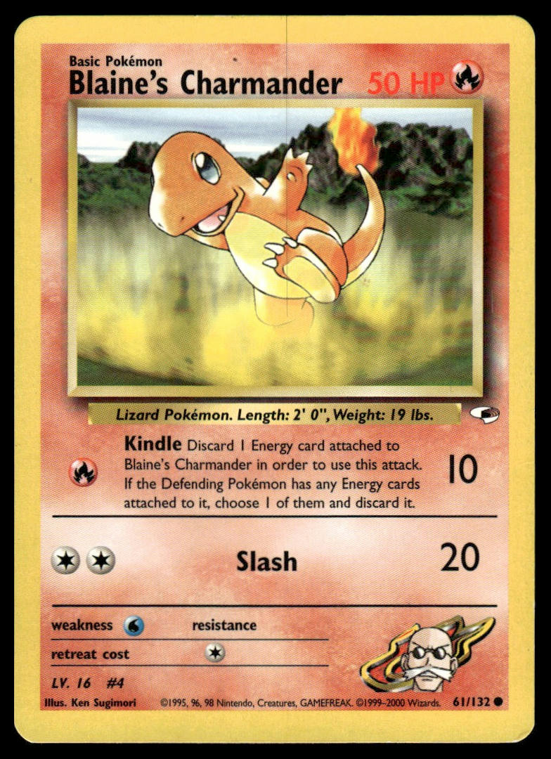 Pokemon TCG Blaine's Charmander #061/132 Gym Heroes