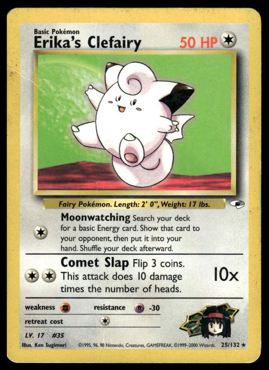 Pokemon TCG Erika's Clefairy #025/132 Gym Heroes