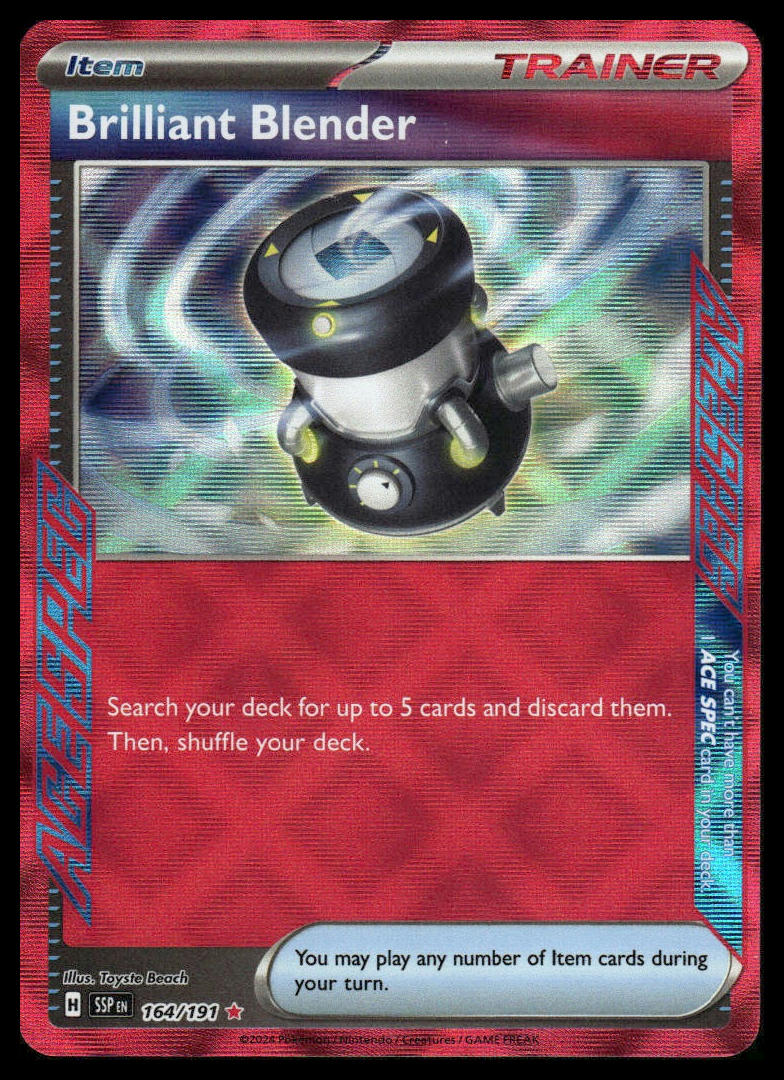 Pokemon TCG Brilliant Blender #164/191 SV08: Surging Sparks