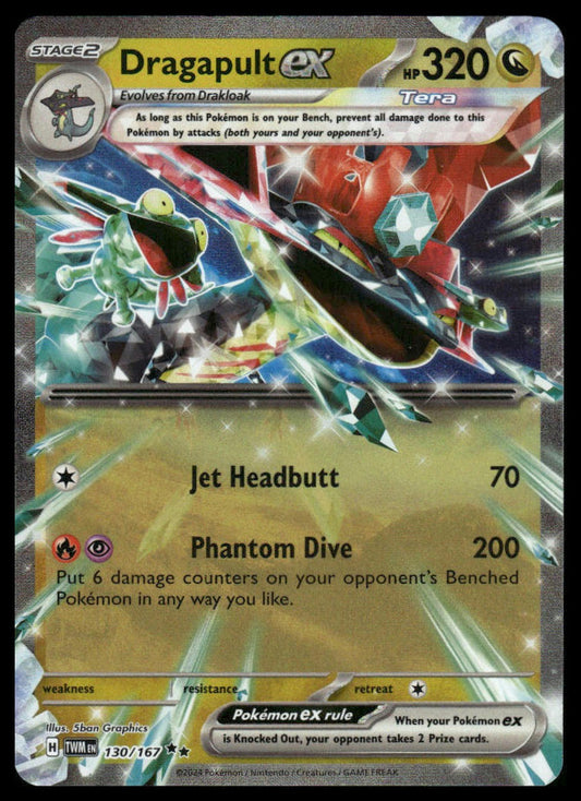 Pokemon TCG Dragapult ex #130/167 SV06: Twilight Masquerade