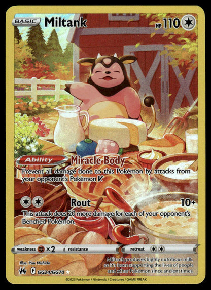 Pokemon TCG Miltank #GG24/GG70 Crown Zenith: Galarian Gallery