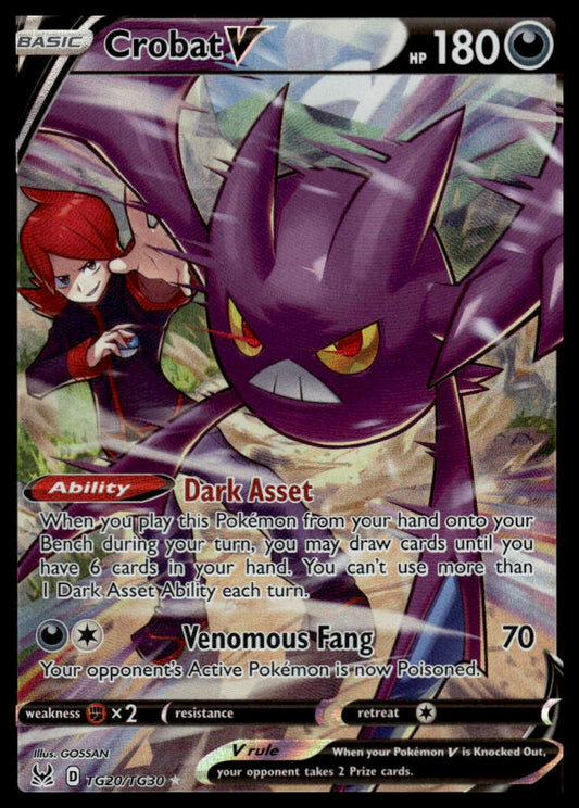 Pokemon TCG Crobat V #TG20/TG30 SWSH11: Lost Origin Trainer Gallery