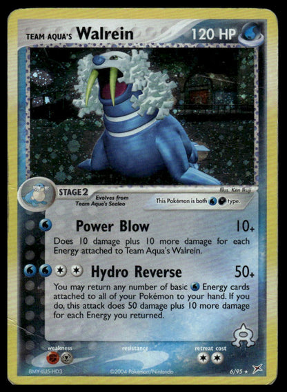 Pokemon TCG Team Aqua's Walrein #6/95 Team Magma vs Team Aqua