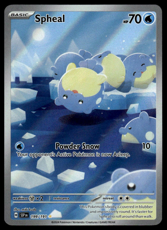 Pokemon TCG Spheal #199/191 SV08: Surging Sparks