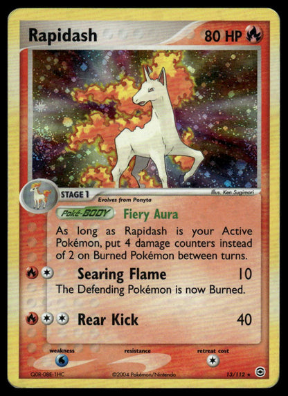 Pokemon TCG Rapidash #13/112 FireRed & LeafGreen