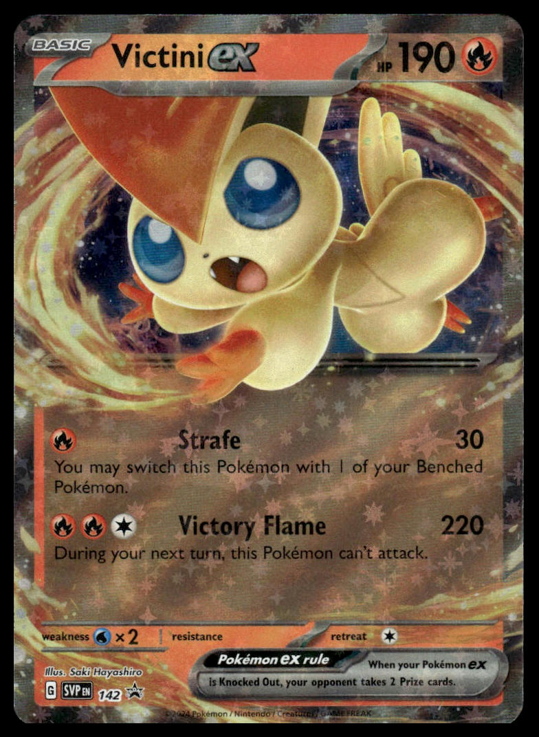 Pokemon TCG Victini ex #142 SV: Scarlet & Violet Promo Cards