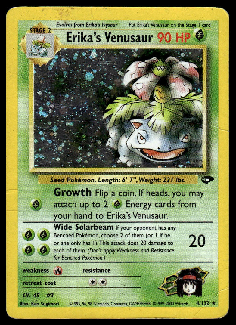 Pokemon TCG Erika's Venusaur #004/132 Gym Challenge
