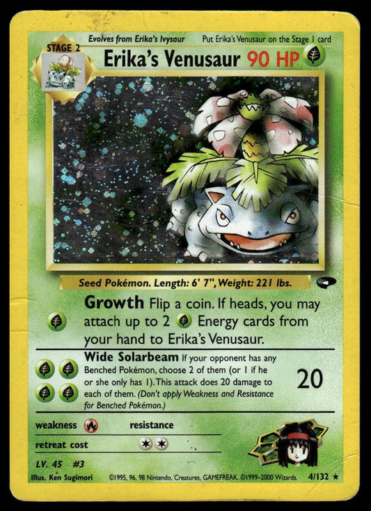 Pokemon TCG Erika's Venusaur #004/132 Gym Challenge
