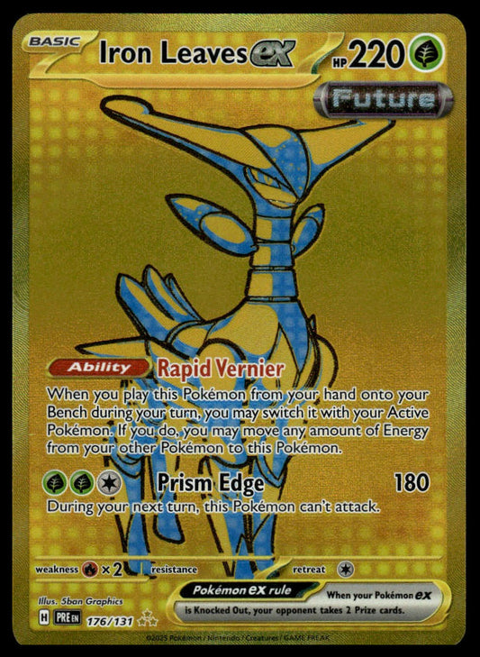 Pokemon TCG Iron Leaves ex #213/162 SV05: Temporal Forces