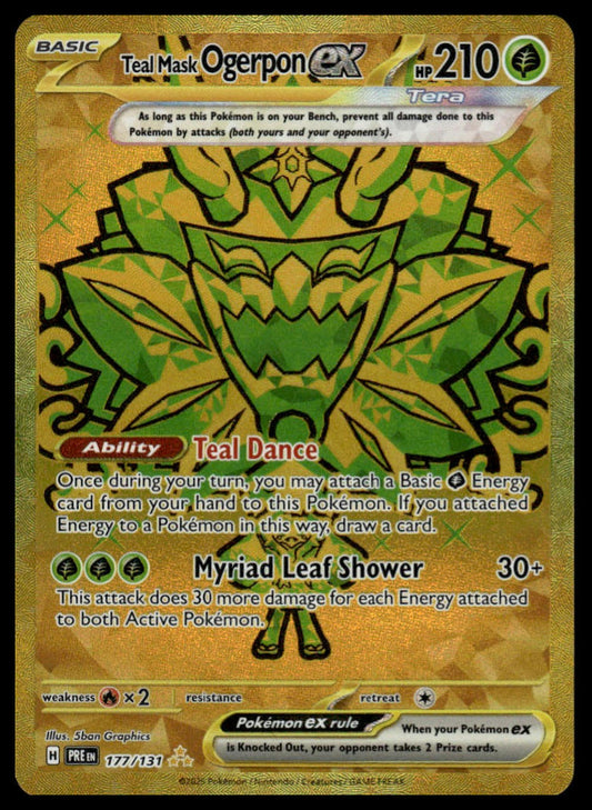 Pokemon TCG Teal Mask Ogerpon ex #177/131 SV: Prismatic Evolutions