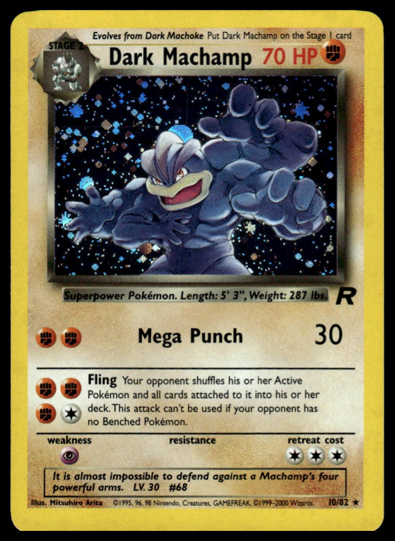 Pokemon TCG Dark Machamp (10) #10/82 Team Rocket